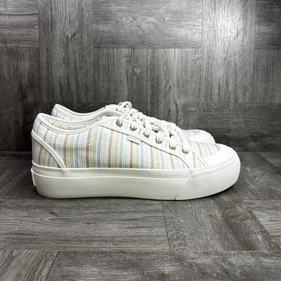 Roxy Cruizer Women's size 10 Ivory Canvas Sneaker - Picture 1 of 8